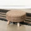 Park Hill Collection Woven Recycled Leather Stool 1 Park Hill Collection Woven Recycled Leather Stool -Ottomans Official Shop unnamed file 410