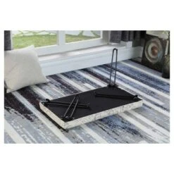 Backless Seat Foldable Legs - Ore International Gray -Ottomans Official Shop unnamed file 4105