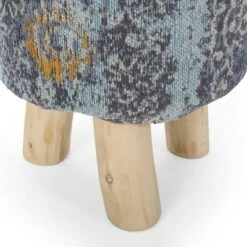Easa Handcrafted Boho Jacquard Stool Natural - Christopher Knight Home -Ottomans Official Shop unnamed file 4169