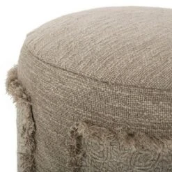 Fairground Handcrafted Boho Patch Stool Gray/Natural - Christopher Knight Home -Ottomans Official Shop unnamed file 4173