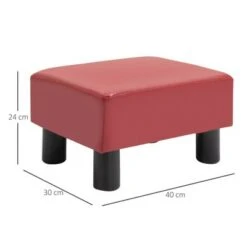 HomCom Modern 15" Rectangular Faux Leather Ottoman Footrest -Ottomans Official Shop unnamed file 4179
