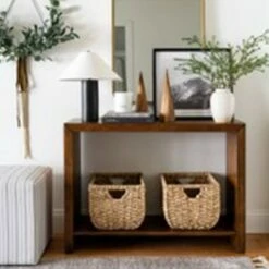 Threshold Designed W/Studio McGee Lynwood Square Upholstered Cube - Threshold™ designed with Studio McGee Burgundy Stripe -Ottomans Official Shop unnamed file 4204