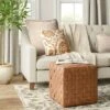Wellford Faux Leather Woven Cube Brown - Threshold™ 2 Wellford Faux Leather Woven Cube Brown - Threshold™ -Ottomans Official Shop unnamed file 4237