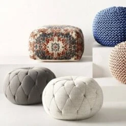 Cloverly Chunky Knit Pouf - Threshold Blush/beige 18 Cloverly Chunky Knit Pouf - Threshold Blush/beige -Ottomans Official Shop unnamed file 4242