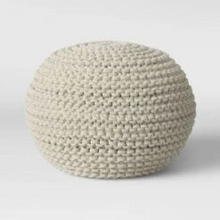 Cloverly Chunky Knit Pouf - Threshold Blush/beige 24 Cloverly Chunky Knit Pouf - Threshold Blush/beige -Ottomans Official Shop unnamed file 4248