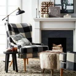 Judith Faux Fur Ottoman - Threshold™ Light Brown -Ottomans Official Shop unnamed file 4258