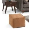 Wendal Square Pouf - WyndenHall Distressed Black -Ottomans Official Shop unnamed file 4262