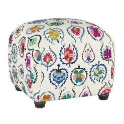 Poppy Ottoman in Patterns - Opalhouse™ Green & Teal Floral -Ottomans Official Shop unnamed file 4337