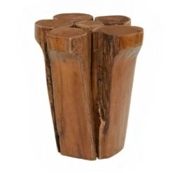 Olivia & May Rustic Teak Wood Stool Brown - Olivia & May -Ottomans Official Shop unnamed file 438