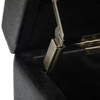 48" Franklin Storage Ottoman Bench - WyndenHall Chocolate Brown 6 48" Franklin Storage Ottoman Bench - WyndenHall Chocolate Brown – Image 4