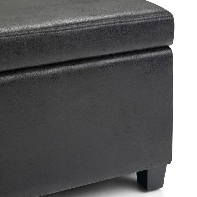 48" Franklin Storage Ottoman Bench - WyndenHall Chocolate Brown 8 48" Franklin Storage Ottoman Bench - WyndenHall Chocolate Brown – Image 6