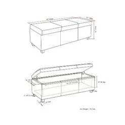 48" Franklin Storage Ottoman Bench - WyndenHall Chocolate Brown 15 48" Franklin Storage Ottoman Bench - WyndenHall Chocolate Brown -Ottomans Official Shop unnamed file 4404