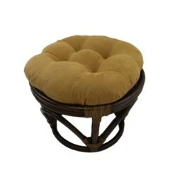 Rattan Ottoman with Micro Suede Cushion - International Caravan Tangerine Dream 21 Rattan Ottoman with Micro Suede Cushion - International Caravan Tangerine Dream -Ottomans Official Shop unnamed file 4408