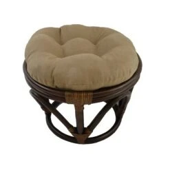 Rattan Ottoman with Micro Suede Cushion - International Caravan Tangerine Dream 27 Rattan Ottoman with Micro Suede Cushion - International Caravan Tangerine Dream -Ottomans Official Shop unnamed file 4414