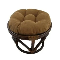 Rattan Ottoman with Micro Suede Cushion - International Caravan Tangerine Dream 30 Rattan Ottoman with Micro Suede Cushion - International Caravan Tangerine Dream -Ottomans Official Shop unnamed file 4417