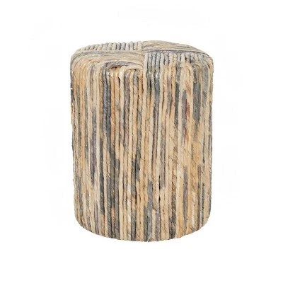 Olivia & May Contemporary Teak Wood Stool - Olivia & May 4 Olivia & May Contemporary Teak Wood Stool - Olivia & May – Image 3