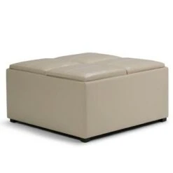 Franklin Square Coffee Table Storage Ottoman - WyndenHall Chocolate Brown -Ottomans Official Shop unnamed file 4499