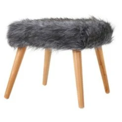 Huxley Faux Fur Ottoman - Christopher Knight Home White 11 Huxley Faux Fur Ottoman - Christopher Knight Home White -Ottomans Official Shop unnamed file 4538