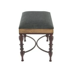 Olivia & May Farmhouse Metal Accent Stool Gray - Olivia & May -Ottomans Official Shop unnamed file 454