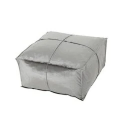Nakisha Velvet Square Bean Bag Ottoman - Christopher Knight Home Smoke -Ottomans Official Shop unnamed file 4550