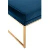 30.5" Decorative Pillowtop Ottoman - WOVENBYRD Blue Velvet