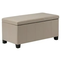 36" Lancaster Storage Ottoman Bench - WyndenHall Satin Cream -Ottomans Official Shop unnamed file 4572