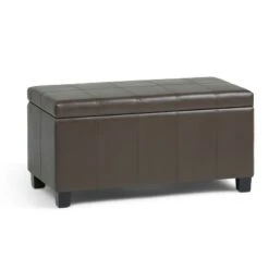 36" Lancaster Storage Ottoman Bench - WyndenHall Satin Cream -Ottomans Official Shop unnamed file 4577
