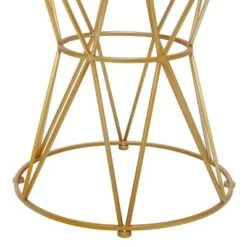 Olivia & May Contemporary Iron Geometric Pattern Accent Table Gold - Olivia & May -Ottomans Official Shop unnamed file 458