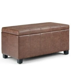 36" Lancaster Storage Ottoman Bench - WyndenHall Satin Cream -Ottomans Official Shop unnamed file 4581