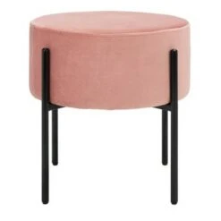 Lisbon Round Ottoman - Safavieh Gray/black -Ottomans Official Shop unnamed file 4591