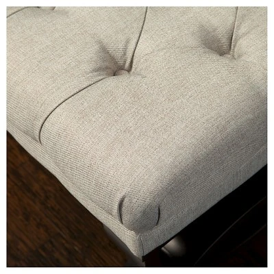 Scarlette Tufted Ottoman Bench - Christopher Knight Home Navy 4 Scarlette Tufted Ottoman Bench - Christopher Knight Home Navy – Image 2