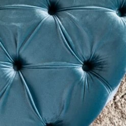 Zelfa New Velvet Ottoman - Christopher Knight Home Dark Teal -Ottomans Official Shop unnamed file 4656