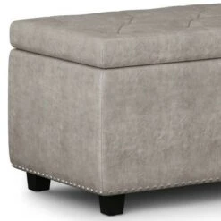 48" Springfield Storage Ottoman - Wyndenhall Natural Linen Look Fabric -Ottomans Official Shop unnamed file 4674