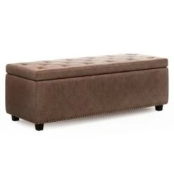 48" Springfield Storage Ottoman - Wyndenhall Natural Linen Look Fabric -Ottomans Official Shop unnamed file 4685
