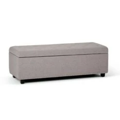 48" Springfield Storage Ottoman - Wyndenhall Natural Linen Look Fabric -Ottomans Official Shop unnamed file 4688