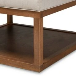 Alvere Cocktail Ottoman Walnut - Baxton Studio Beige/walnut -Ottomans Official Shop unnamed file 4710