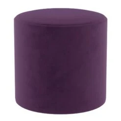 Round Ottoman in Velvet - Project 62™ Burnt Orange -Ottomans Official Shop unnamed file 4729