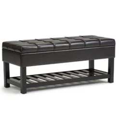 44" Wyatt Storage Ottoman Bench - WyndenHall Chocolate Brown -Ottomans Official Shop unnamed file 4767
