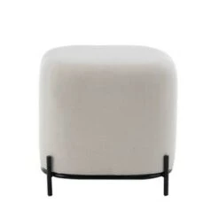 17" Modern Square Ottoman with Metal Base - WOVENBYRD Gray -Ottomans Official Shop unnamed file 4783