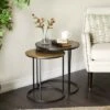 Olivia & May Set of 2 Industrial Aluminum Accent Tables Black - Olivia & May -Ottomans Official Shop unnamed file 479