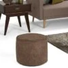 Talia Round Pouf Distressed Brown Faux Leather - WyndenHall 2 Talia Round Pouf Distressed Brown Faux Leather - WyndenHall -Ottomans Official Shop unnamed file 4835