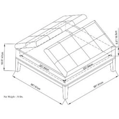 Lancaster Square Coffee Table Storage Ottoman - WyndenHall Slate Gray Linen Look Fabric -Ottomans Official Shop unnamed file 4856