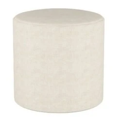 Round Ottoman in Linen - Project 62™ Linen Cream -Ottomans Official Shop unnamed file 4872