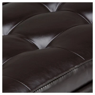 Essex Storage Ottoman Bench with Open Bottom - WyndenHall Chocolate Brown 5 Essex Storage Ottoman Bench with Open Bottom - WyndenHall Chocolate Brown – Image 3