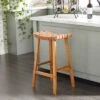 Olivia & May Rustic Wood Stool Brown - Olivia & May -Ottomans Official Shop unnamed file 495
