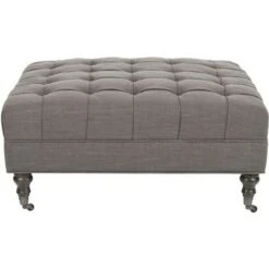 Clark Tufted Cocktail Ottoman - Safavieh -Ottomans Official Shop unnamed file 4957