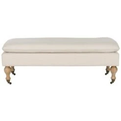 Hampton Pillowtop Bench - Safavieh Cream -Ottomans Official Shop unnamed file 5023