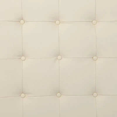 Perscon Upholstered Cocktail Ottoman - Aiden Lane Cream/gray 10 Perscon Upholstered Cocktail Ottoman - Aiden Lane Cream/gray – Image 8