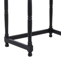 Olivia & May Set of 2 Eclectic Mango Wood Accent Tables Black - Olivia & May -Ottomans Official Shop unnamed file 506