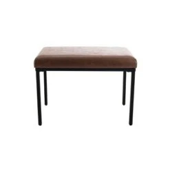 24" Metal Ottoman - WOVENBYRD Gray Velvet -Ottomans Official Shop unnamed file 5076